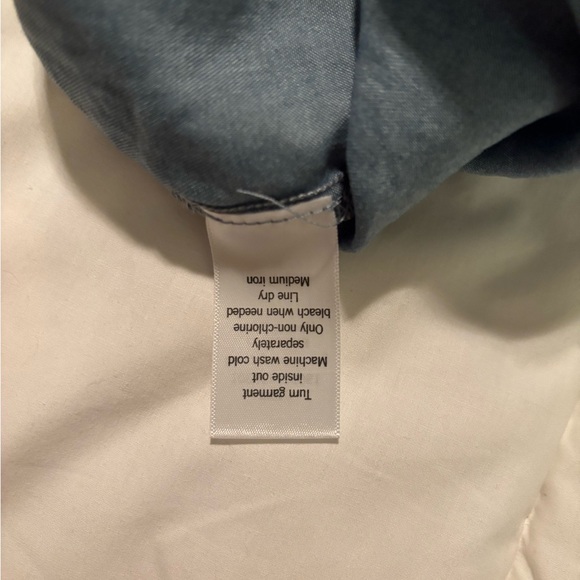 Chic Blue Patterned Blouse with Ruffle Sleeves - Picture 6 of 6